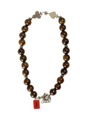 Hugo Boss "E-Beads5-bra" Bronzite Stainless Steel Bracelet